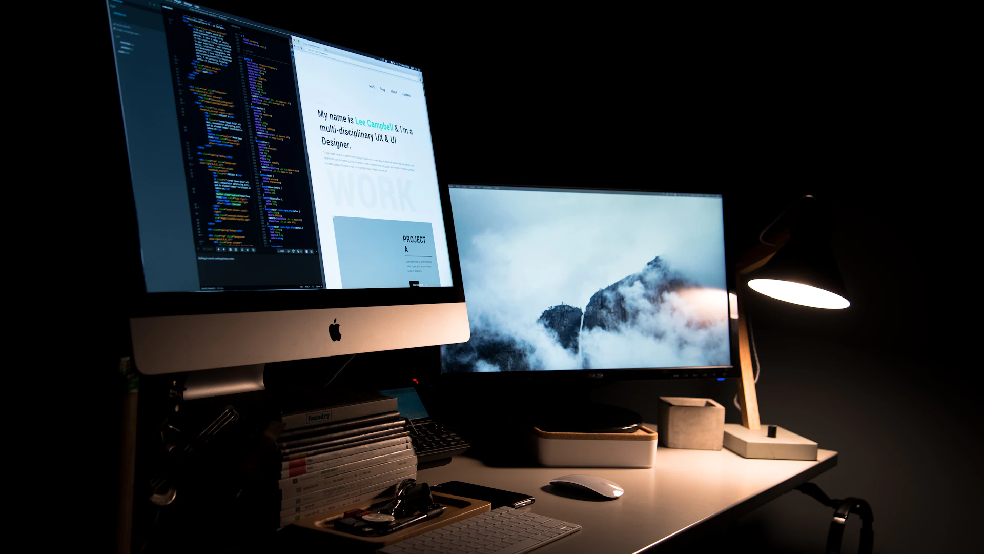Person planning website structure on laptop